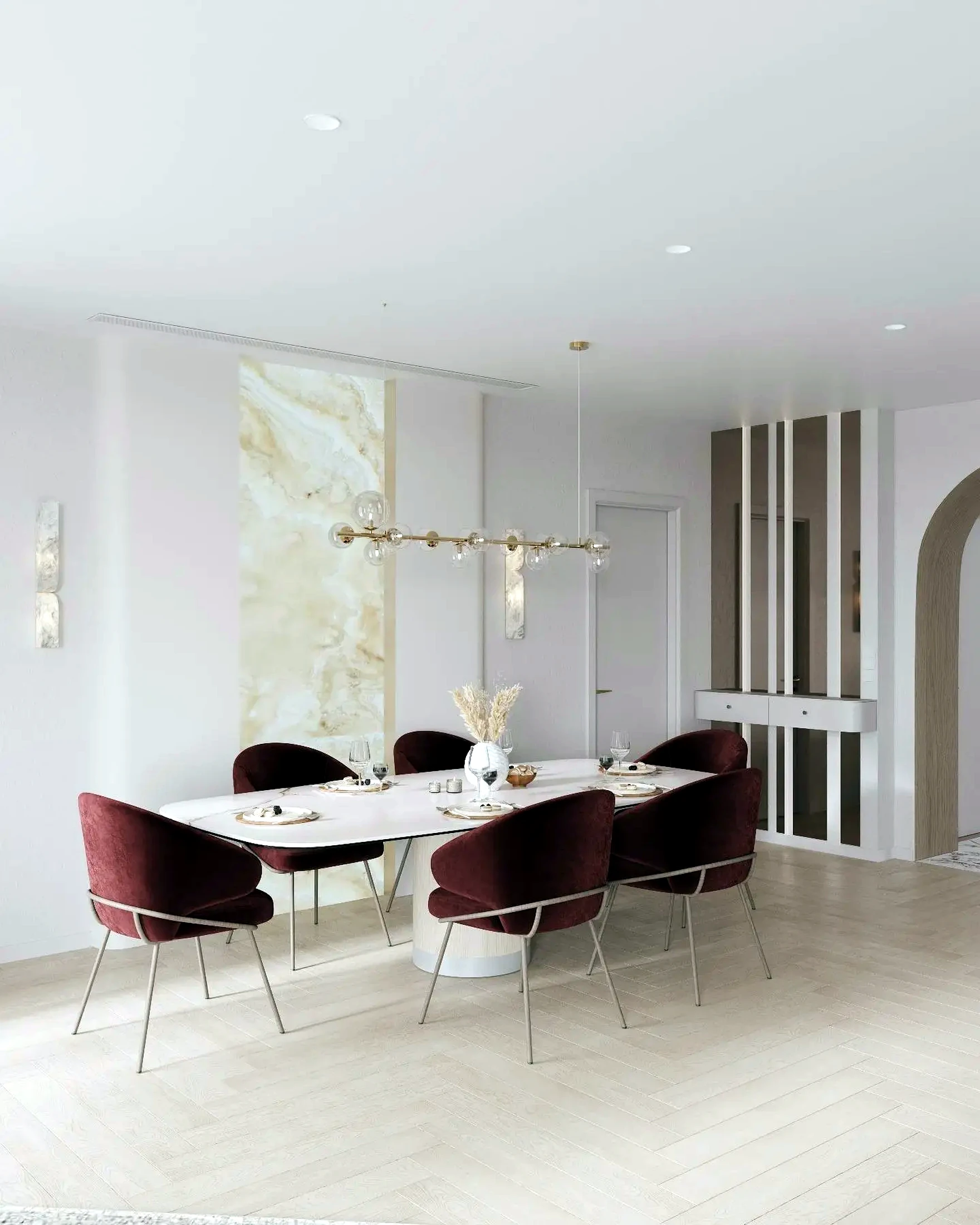 Elegant contemporary dining room design